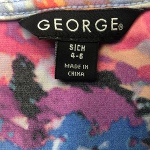 George NWOT Women's Stretch Hot Pink Floral Size-Small 4-6